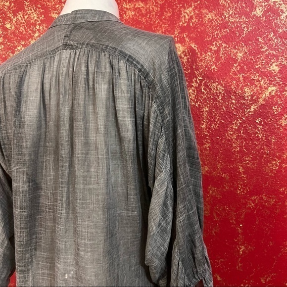 JOSH PODOLL Organic Cotton Ombré Top Blouse Shirt XS - Picture 5 of 16